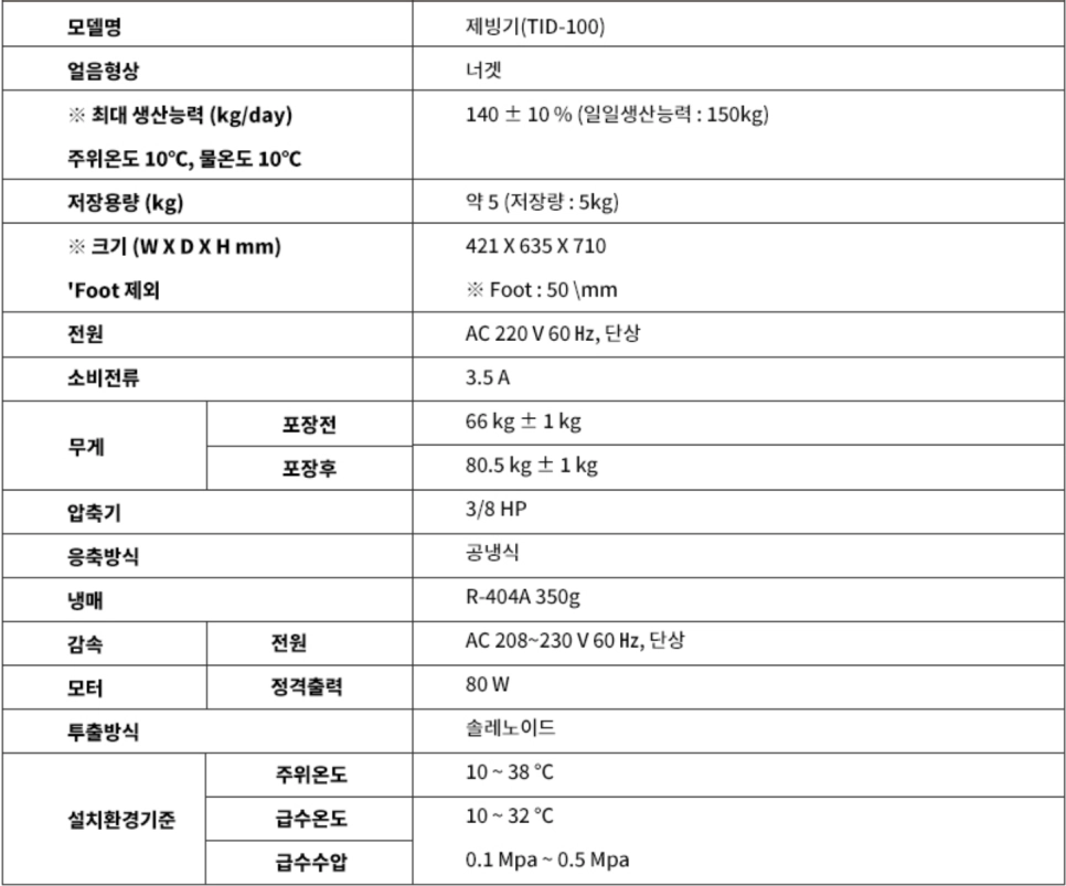 티타임 A1 제빙기